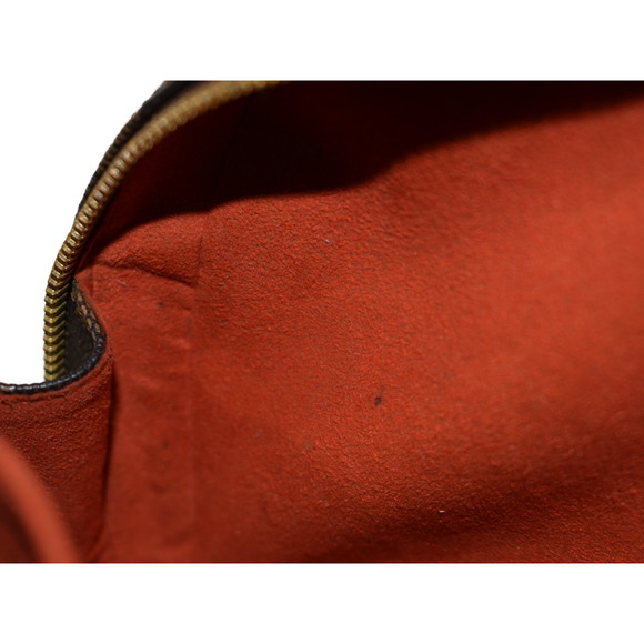 Louis Vuitton Ebene Saria Handbag Damier Bag Brown Canvas - Picture 7 of 8